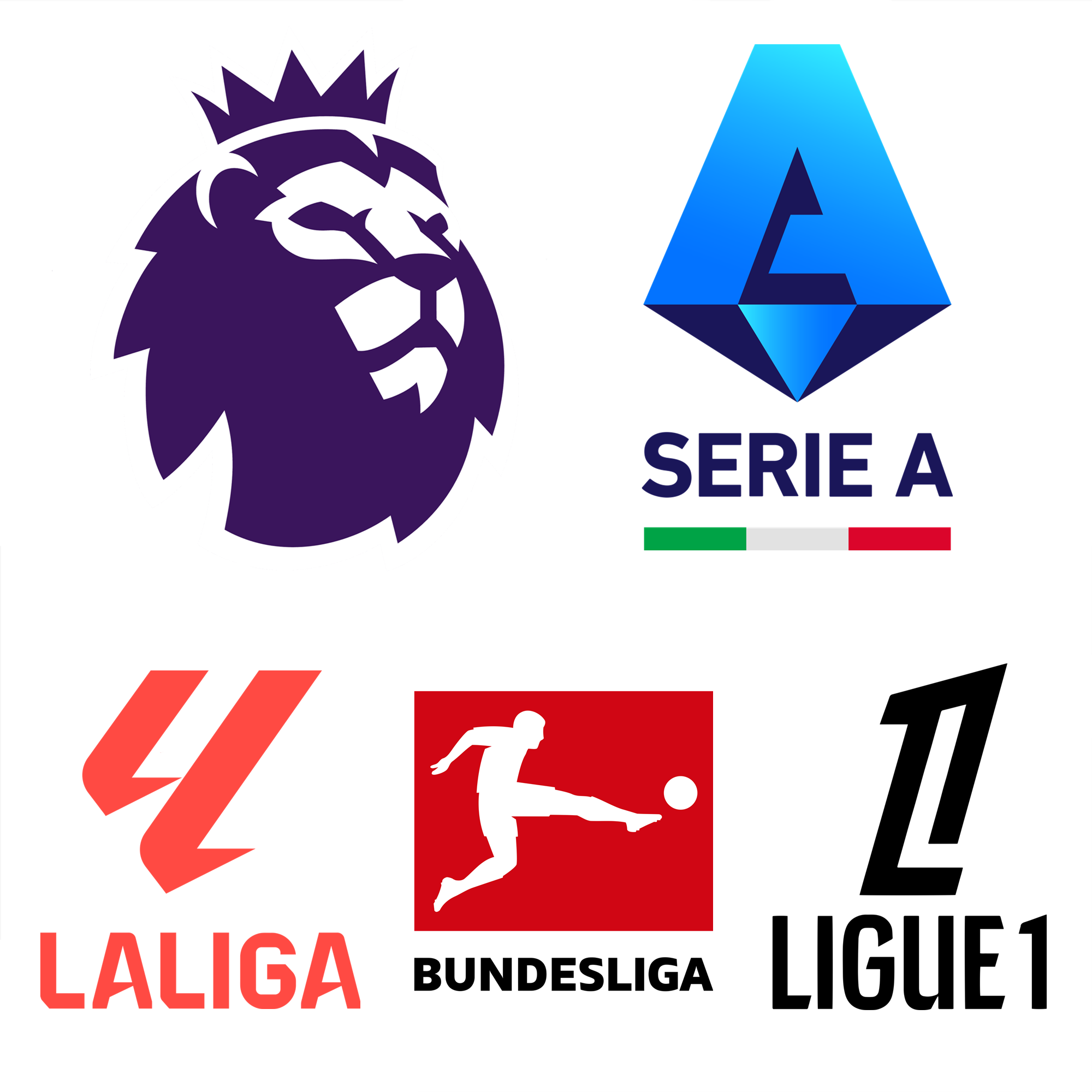 欧洲五大联赛标志合集
